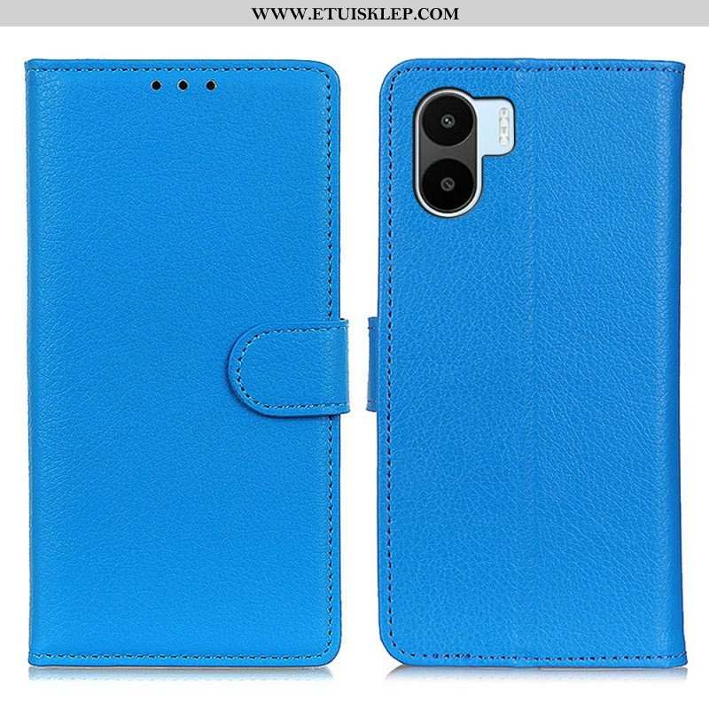 Skórzany Futerał do Xiaomi Redmi A1 Sztuczna Skóra Liczi